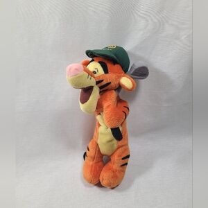 Walt Disney World Golfer Tigger 10" tall Plush Bean Bag- Vintage